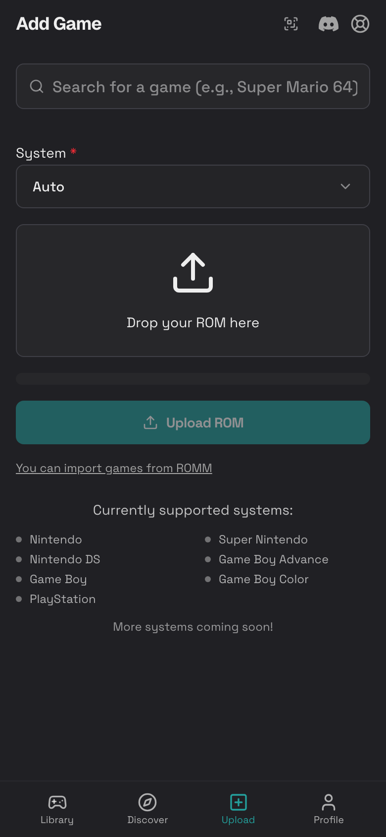 Step 2: Upload progress on mobile