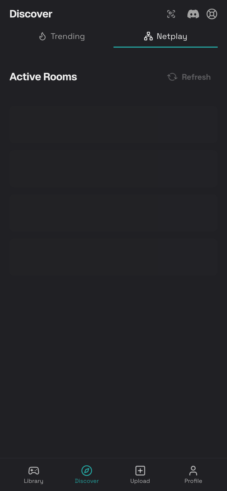 Step 4: Active Rooms list on mobile