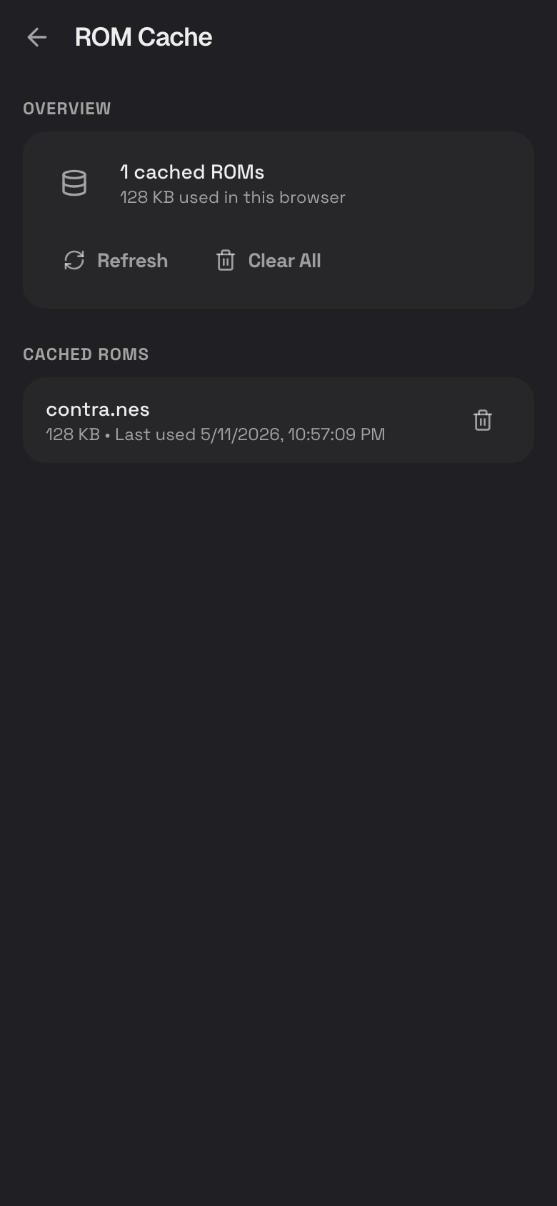 Step 8: ROM Cache settings