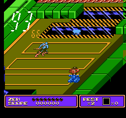 Zen Intergalactic Ninja comic-book style NES action