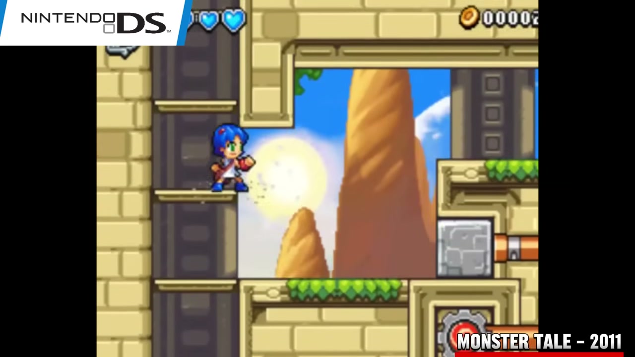 Monster Tale using dual-screen character management