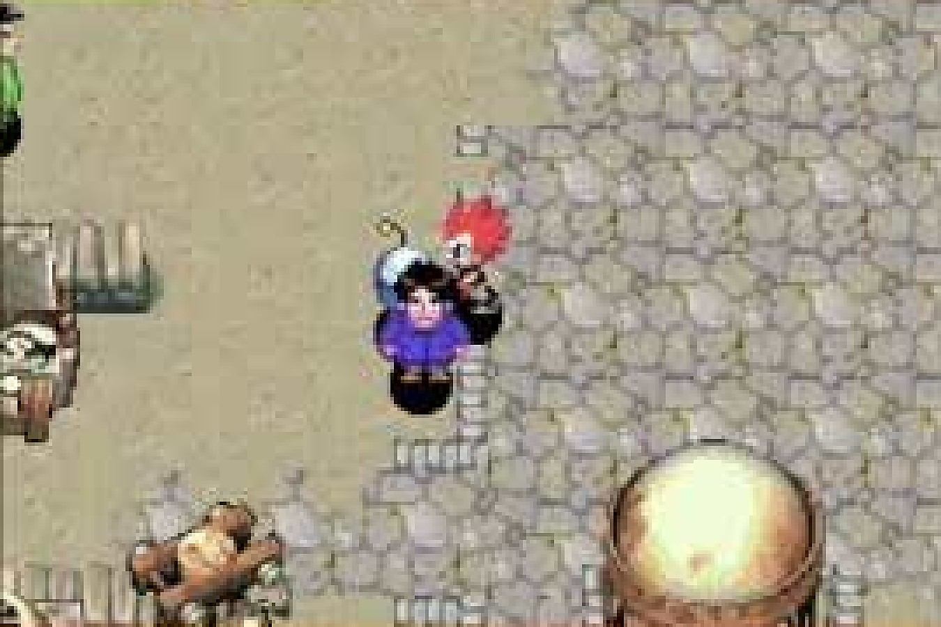Car Battler Joe mixes town exploration with vehicle upgrades and post-apocalyptic road combat Car Battler Joe town action RPG gameplay on Game Boy Advance