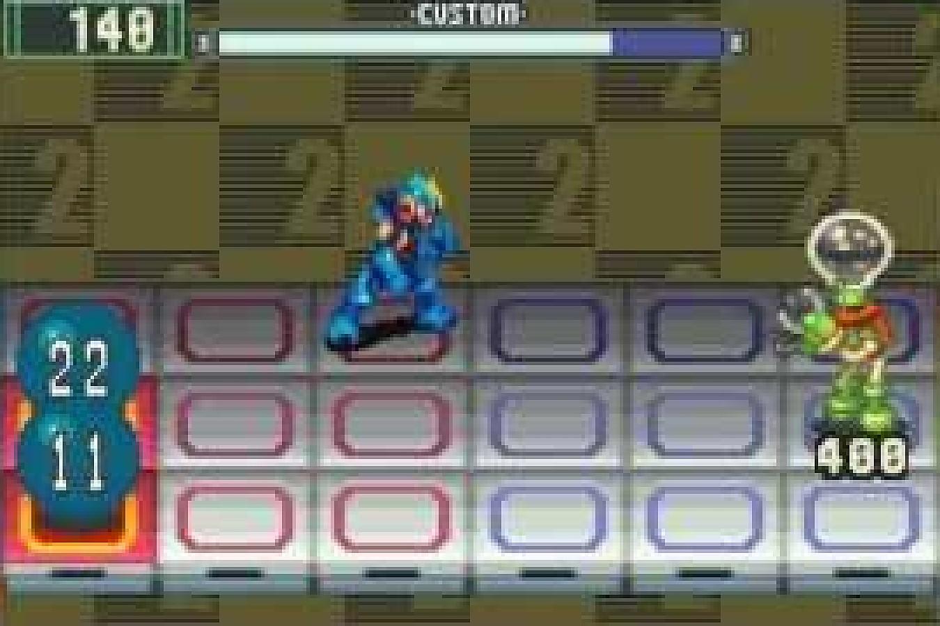 Mega Man Battle Network mixes real-time movement with strategic Battle Chip selection Mega Man Battle Network real-time grid combat on Game Boy Advance