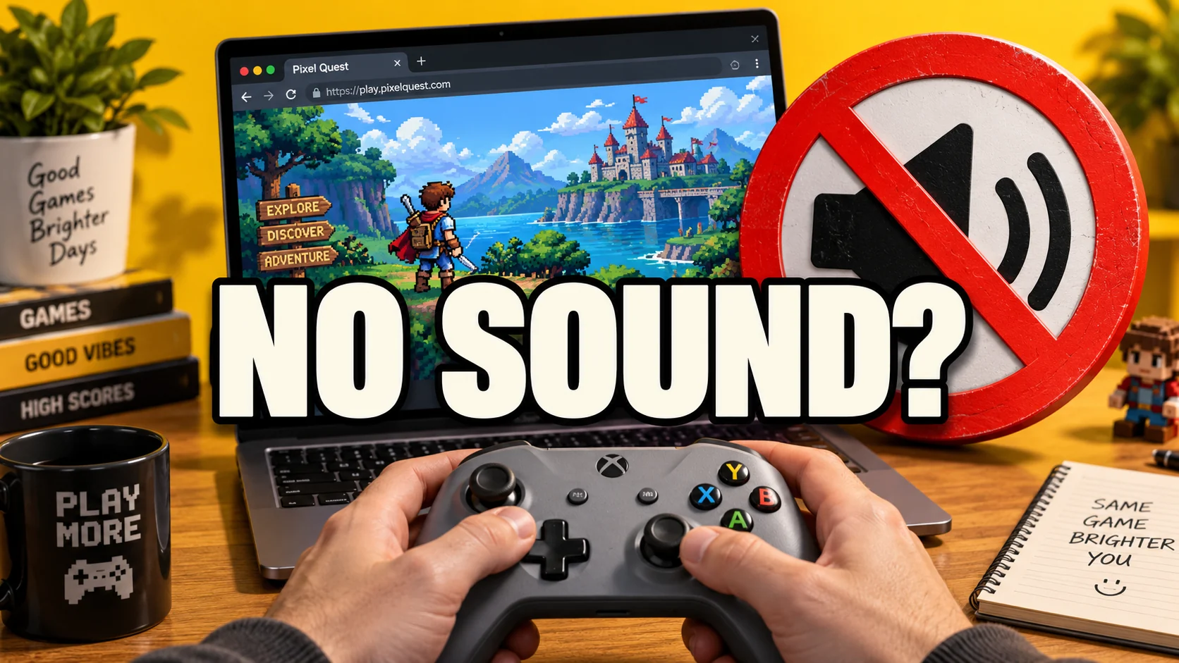Browser Retro Game Has No Sound? Check These Controls First