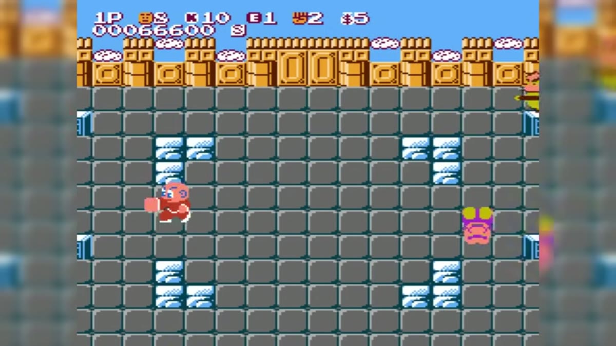 Kung Fu Heroes NES top-down arena action screenshot