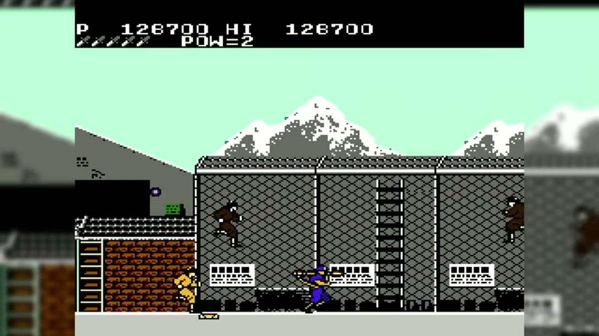 Rush'n Attack NES military action screenshot