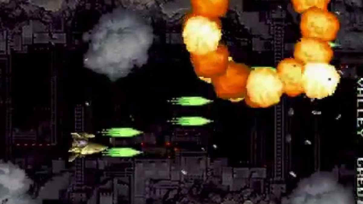 Battle Garegga Sega Saturn vertical shooter screenshot