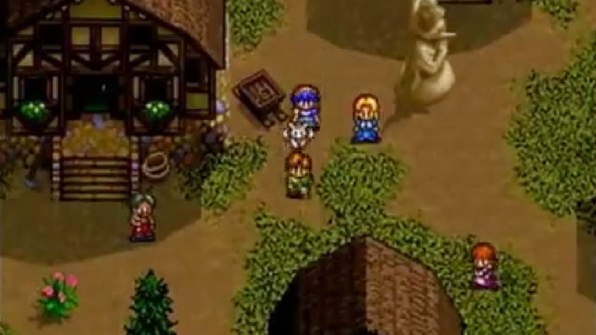 Lunar Silver Star Story Sega Saturn town screenshot
