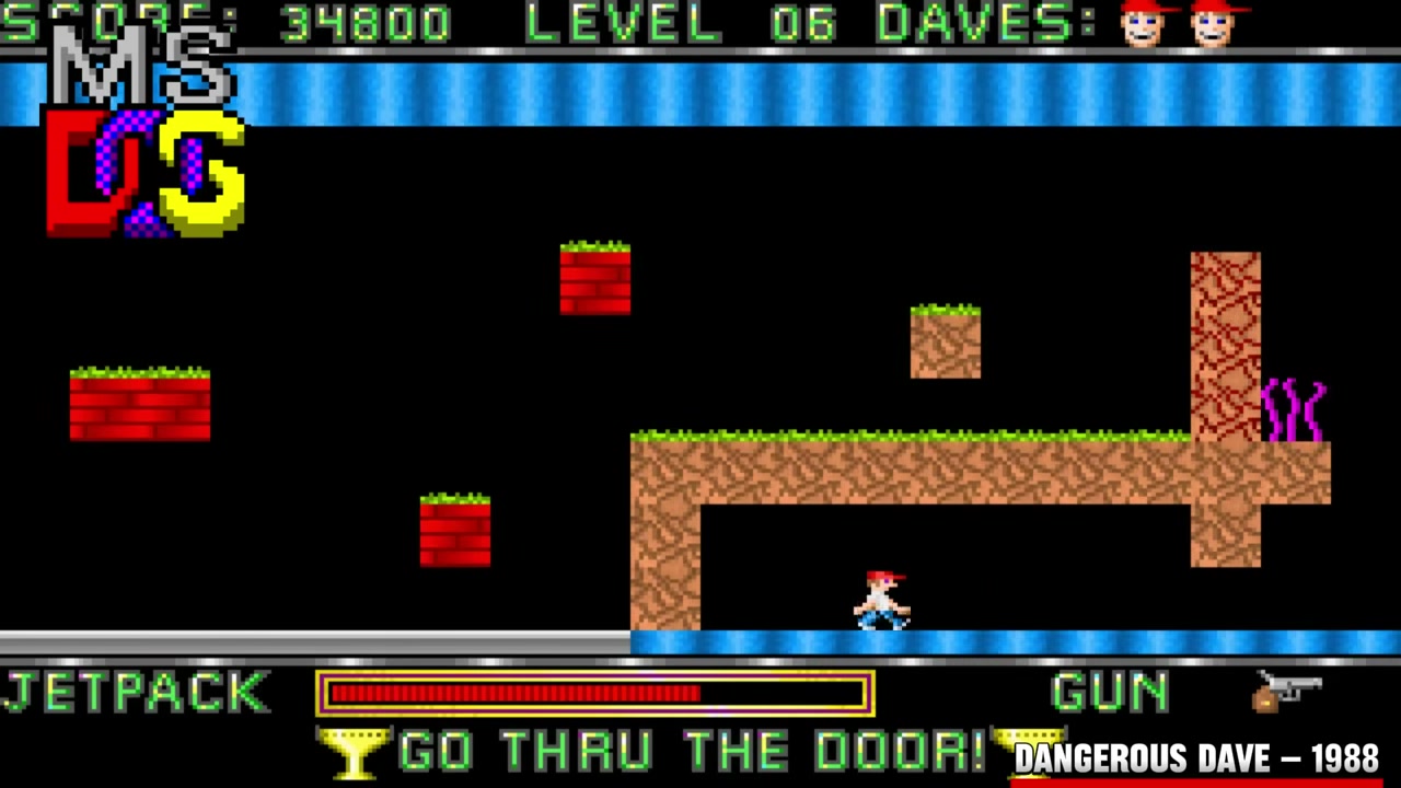Dangerous Dave precision platforming