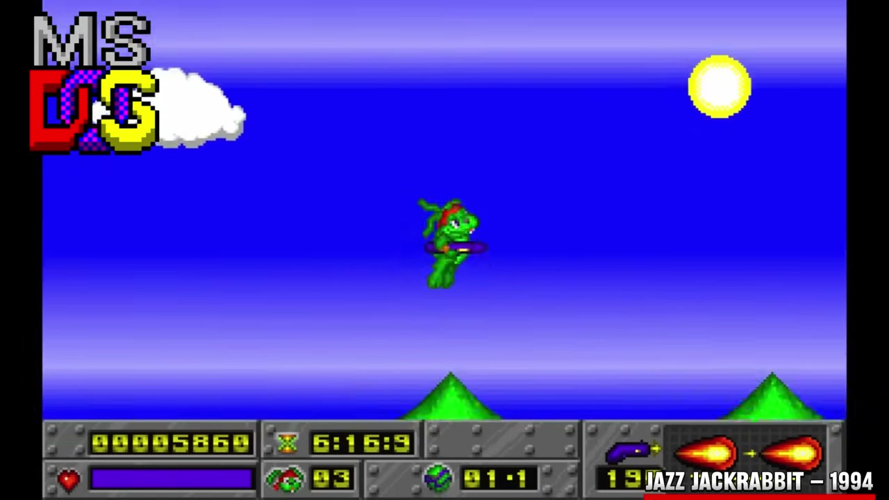 Jazz Jackrabbit high-speed platforming